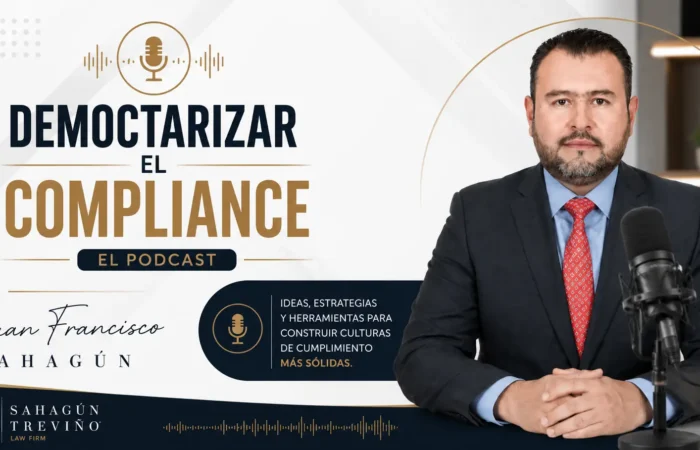 Democratizar el Compliance: Cómo las PYMES Pueden Prevenir Riesgos Legales y Fiscales sin Gastar una Fortuna 1 imagen de sahagun y trevino del podcast democratiza el compliance